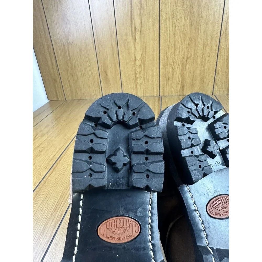 Matterhorn brown Leather  Boots Steel Toe Insulated 120+ Abrasion‎ 7.5 M